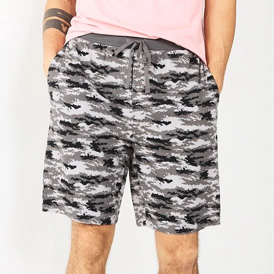 Men's Sonoma Goods For Life® Whisperluxe Waffle Shorts Blue Hexagon Geo 8 Men's Sonoma Goods For Life® Whisperluxe Waffle Shorts Blue Hexagon Geo - Image 6