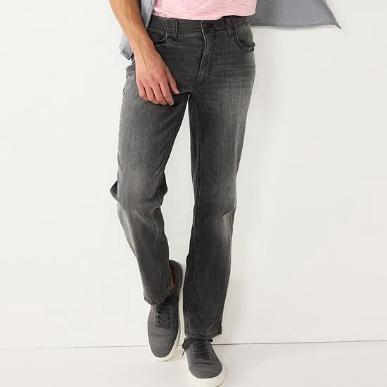 Men's Sonoma Goods For Life® Flexwear Straight-Fit Jeans Black 6 Men's Sonoma Goods For Life® Flexwear Straight-Fit Jeans Black - Image 4