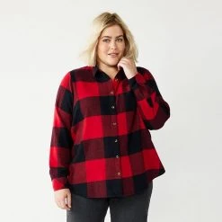Plus Size Sonoma Goods For Life® Everyday Essential Shirt Red Buffalo -Sonoma Goods For Life Shop unnamed file 6830