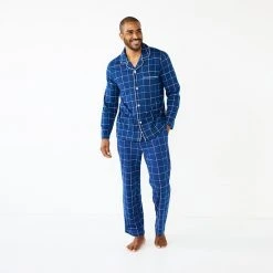 Men's Sonoma Goods For Life® Plaid Knit 2-Piece Pajama Set Dark Charcoal -Sonoma Goods For Life Shop unnamed file 6887