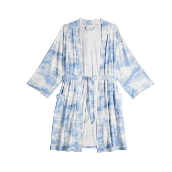 Women's Sonoma Goods For Life® Knee Length Wrap Robe Black Celestial 4 Women's Sonoma Goods For Life® Knee Length Wrap Robe Black Celestial - Image 2