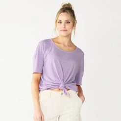 Women's Sonoma Goods For Life® Relaxed Scoopneck Tee Light Olive -Sonoma Goods For Life Shop unnamed file 6907