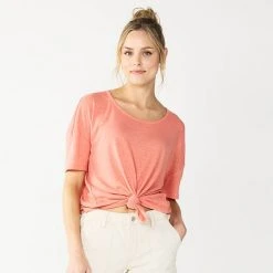 Women's Sonoma Goods For Life® Relaxed Scoopneck Tee Light Olive -Sonoma Goods For Life Shop unnamed file 6908