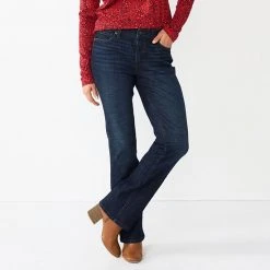 Women's Sonoma Goods For Life® Curvy High-Waisted Bootcut Jeans Medium Wash -Sonoma Goods For Life Shop unnamed file 706