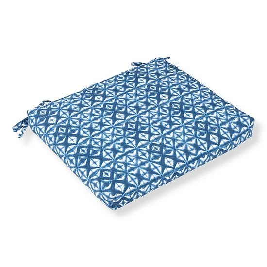 Sonoma Goods For Life® Outdoor/Indoor Seat Cushion 2-pc. Set Blue Shibori 19 Sonoma Goods For Life® Outdoor/Indoor Seat Cushion 2-pc. Set Blue Shibori - Image 17