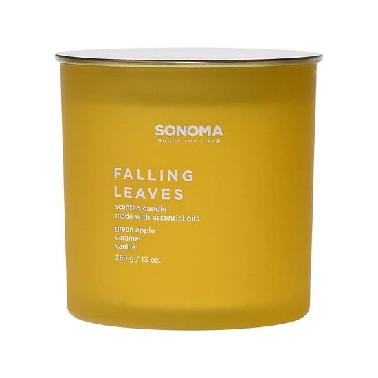 Sonoma Goods For Life® Falling Leaves 13-oz. Candle Jar 3 Sonoma Goods For Life® Falling Leaves 13-oz. Candle Jar