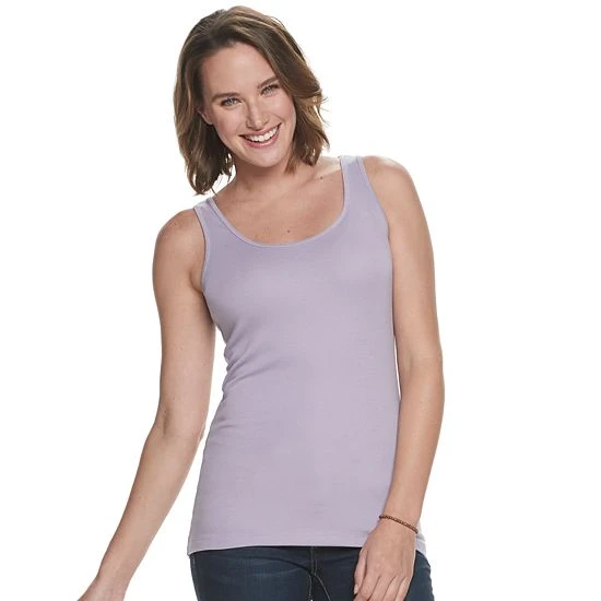 Women's Sonoma Goods For Life® Layering Tank Plum 14 Women's Sonoma Goods For Life® Layering Tank Plum - Image 12