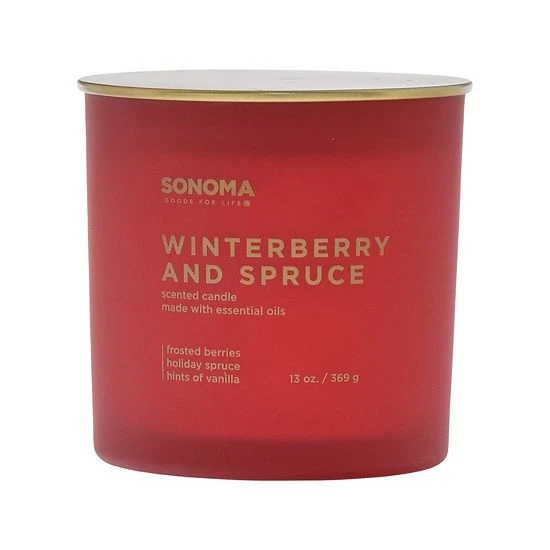 Sonoma Goods For Life® Winterberry And Spruce 13-oz. Candle Jar 3 Sonoma Goods For Life® Winterberry And Spruce 13-oz. Candle Jar