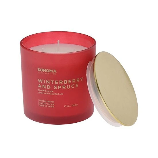 Sonoma Goods For Life® Winterberry And Spruce 13-oz. Candle Jar 4 Sonoma Goods For Life® Winterberry And Spruce 13-oz. Candle Jar - Image 2