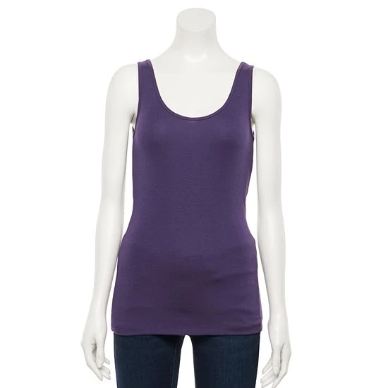 Women's Sonoma Goods For Life® Layering Tank Plum 22 Women's Sonoma Goods For Life® Layering Tank Plum - Image 20