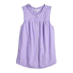 Women's Sonoma Goods For Life® Button-Front Ruffle Tank Olive -Sonoma Goods For Life Shop unnamed file 7323