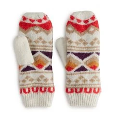 Women's Sonoma Goods For Life® Fairisle And Solid Lined Mittens Cool Blue -Sonoma Goods For Life Shop unnamed file 7440