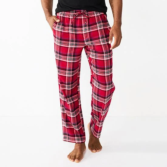 Men's Sonoma Goods For Life® Flannel Pajama Pants Red Black Check 13 Men's Sonoma Goods For Life® Flannel Pajama Pants Red Black Check - Image 11