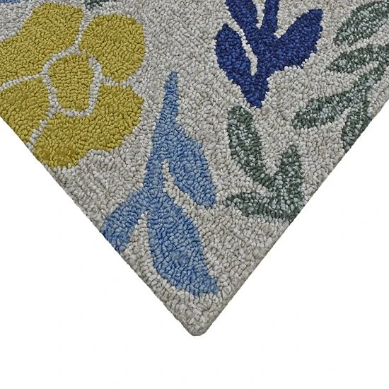 Sonoma Goods For Life® Geo Hooked Rug Ivory 5 Sonoma Goods For Life® Geo Hooked Rug Ivory - Image 3