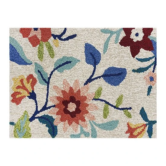 Sonoma Goods For Life® Geo Hooked Rug Ivory 8 Sonoma Goods For Life® Geo Hooked Rug Ivory - Image 6