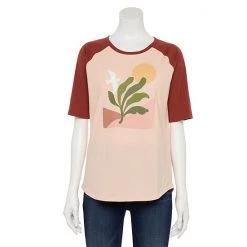 Women's Sonoma Goods For Life® Elbow Sleeve Baseball Graphic Tee Olive Good Days -Sonoma Goods For Life Shop unnamed file 7629