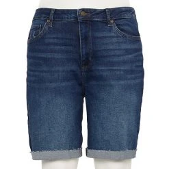 Plus Size Sonoma Goods For Life® High-Rise Bermuda Jean Shorts Leslie -Sonoma Goods For Life Shop unnamed file 7681