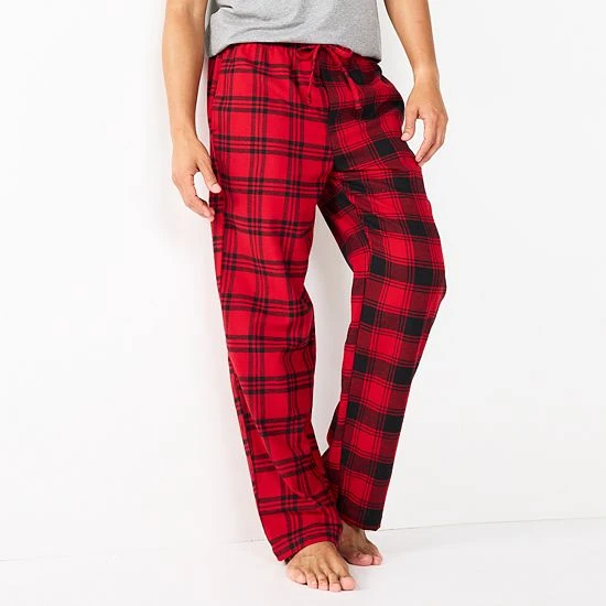 Men's Sonoma Goods For Life® Flannel Pajama Pants Red Black Check 15 Men's Sonoma Goods For Life® Flannel Pajama Pants Red Black Check - Image 13