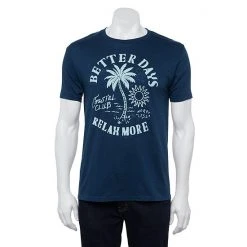 Men's Sonoma Goods For Life® Supersoft Tropical Graphic Tee Electric Blue Heather