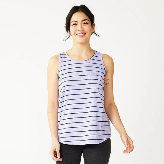 Women's Sonoma Goods For Life® High-Neck Tank Grey White Stars 7 Women's Sonoma Goods For Life® High-Neck Tank Grey White Stars - Image 5