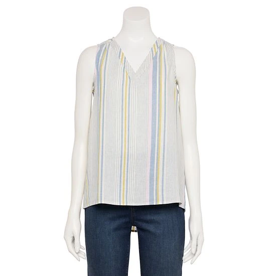 Women's Sonoma Goods For Life® V-Neck Tank Lime Sketch Diamond 13 Women's Sonoma Goods For Life® V-Neck Tank Lime Sketch Diamond - Image 11