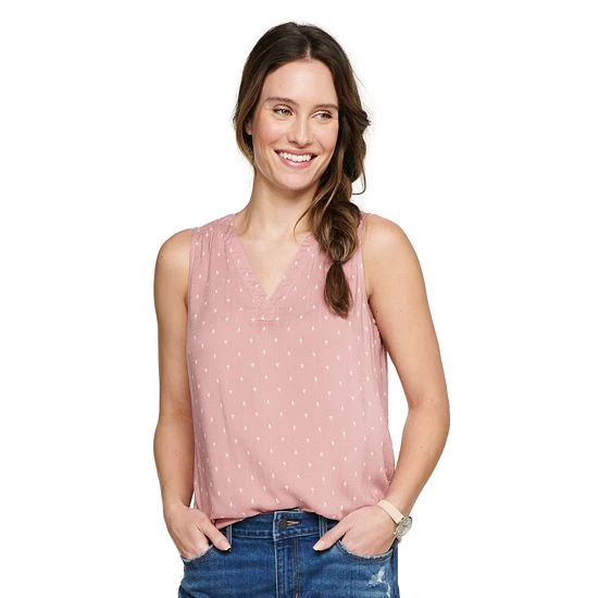 Women's Sonoma Goods For Life® V-Neck Tank Lime Sketch Diamond 17 Women's Sonoma Goods For Life® V-Neck Tank Lime Sketch Diamond - Image 15