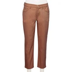 Petite Sonoma Goods For Life® Classic Girlfriend Jeans Ecru Patchwork