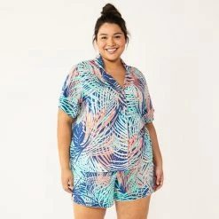 Plus Size Sonoma Goods For Life® Truly Soft Short Sleeve Pajama Shirt And Pajama Shorts Sleep Set Medley 11 Plus Size Sonoma Goods For Life® Truly Soft Short Sleeve Pajama Shirt And Pajama Shorts Sleep Set Medley -Sonoma Goods For Life Shop unnamed file 8230
