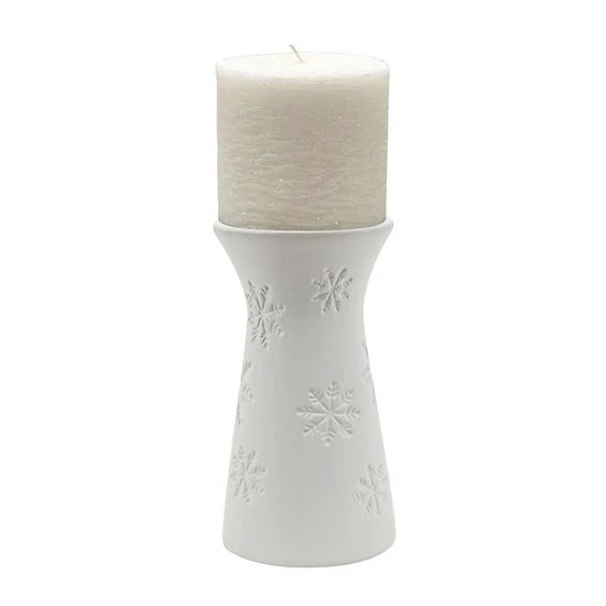 Sonoma Goods For Life® 7" Snowflake Embossed Pillar 5 Sonoma Goods For Life® 7" Snowflake Embossed Pillar - Image 3