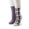 Women's Sonoma Goods For Life® Tri Color Plaid Supercozy Crew Socks Purple Blue -Sonoma Goods For Life Shop unnamed file 8418