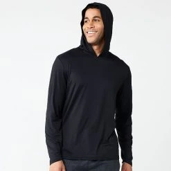 Men's Sonoma Goods For Life® Lush Luxe Hoodie Mineral Black Solid