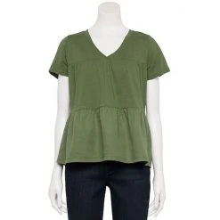 Women's Sonoma Goods For Life® Tiered V-Neck Top Yellow -Sonoma Goods For Life Shop unnamed file 8470