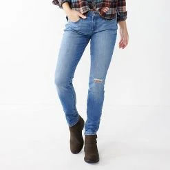 Women's Sonoma Goods For Life® Supersoft Stretch Midrise Skinny Jeans Wyatt Destructed