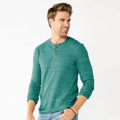 Men's Sonoma Goods For Life® Thermal Henley Top Bright Blue -Sonoma Goods For Life Shop unnamed file 850
