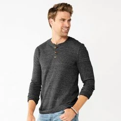 Men's Sonoma Goods For Life® Thermal Henley Top Bright Blue -Sonoma Goods For Life Shop unnamed file 851