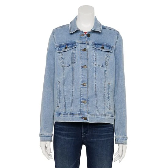 Petite Sonoma Goods For Life® Jean Jacket Super Light Wash 7 Petite Sonoma Goods For Life® Jean Jacket Super Light Wash - Image 5