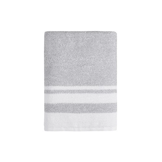 Sonoma Goods For Life® Spa Border Bath Towel Gray 9 Sonoma Goods For Life® Spa Border Bath Towel Gray - Image 7
