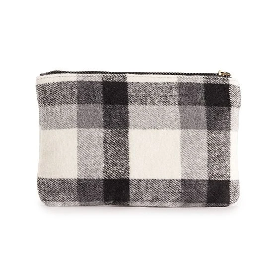 Sonoma Goods For Life® Women's Wristlet Pouch Black Gray White Plaid 4 Sonoma Goods For Life® Women's Wristlet Pouch Black Gray White Plaid - Image 2