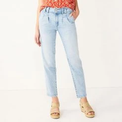 Women's Sonoma Goods For Life® High Rise Pleat Front Jeans Rockrose -Sonoma Goods For Life Shop unnamed file 8683