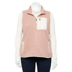 Plus Size Sonoma Goods For Life® Sherpa Vest Dusty Rose -Sonoma Goods For Life Shop unnamed file 8723