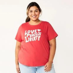 Plus Size Sonoma Goods For Life® Crewneck Patriotic Graphic Tee Navy Free Brave -Sonoma Goods For Life Shop unnamed file 8738