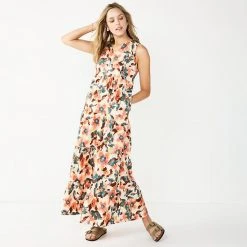 Petite Sonoma Goods For Life® Tiered Maxi Dress Pink Floral -Sonoma Goods For Life Shop unnamed file 8751