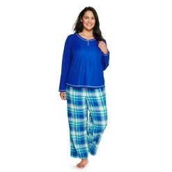 Plus Size Sonoma Goods For Life® Henley Pajama Top & Flannel Pajama Pants Set Charcoal Ivory Plaid -Sonoma Goods For Life Shop unnamed file 8826