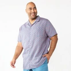 Big & Tall Sonoma Goods For Life® Camp Shirt Yellow Stripe -Sonoma Goods For Life Shop unnamed file 8889