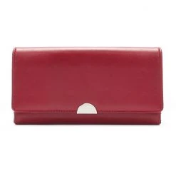 Sonoma Goods For Life® Lambskin Leather RFID-Blocking Full Clutch Plum