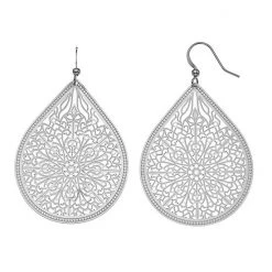 Sonoma Goods For Life® Filigree Teardrop Earrings Silver Tone -Sonoma Goods For Life Shop unnamed file 8986