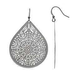 Sonoma Goods For Life® Filigree Teardrop Earrings Silver Tone -Sonoma Goods For Life Shop unnamed file 8987