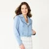 Women's Sonoma Goods For Life® X Lauren Lane Denim Jacket Light Blue Wash -Sonoma Goods For Life Shop unnamed file 9076