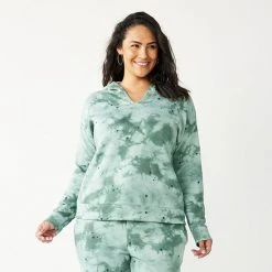 Petite Plus Size Sonoma Goods For Life® Fleece Hoodie Sweatshirt Camo Floral -Sonoma Goods For Life Shop unnamed file 9167