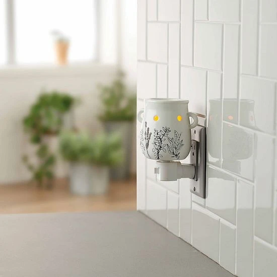 Sonoma Goods For Life® White Floral Outlet Wax Melt Warmer 4 Sonoma Goods For Life® White Floral Outlet Wax Melt Warmer - Image 2